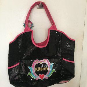 Kitson Black Sequin Bag